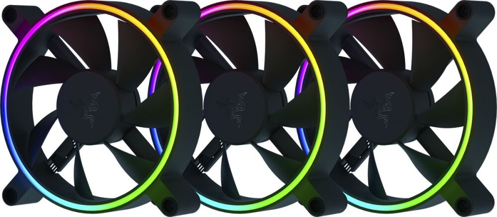 Кулер Razer Kunai Chroma RGB 120MM LED PWM Performance Fan - 3 Fans - FRML Packaging/ Razer Kunai Ch