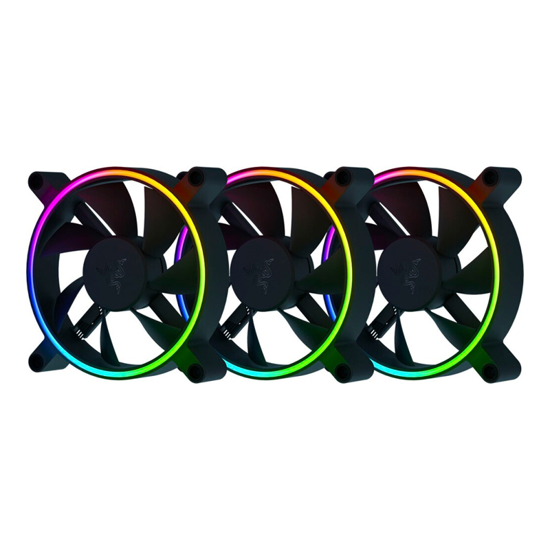 Кулер Razer Kunai Chroma RGB 120MM LED PWM Performance Fan - 3 Fans - FRML Packaging/ Razer Kunai Ch