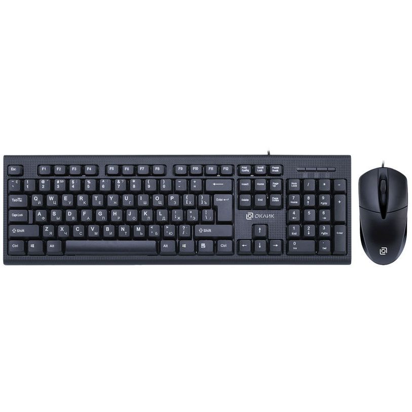 Комплект (клавиатура + мышь) OKLICK 640M черный USB