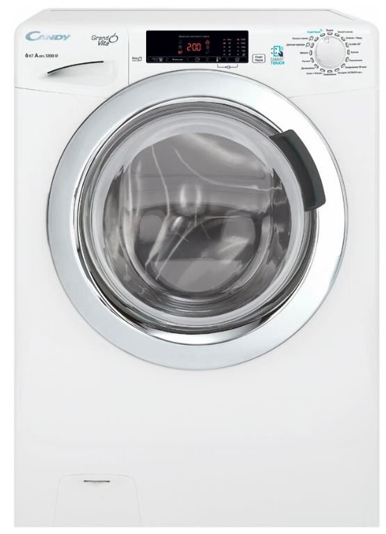 Стиральная машина Candy GrandO Vita GVS34 126TC2/2-07 класс: A загр.фронтальная макс.:6кг белый