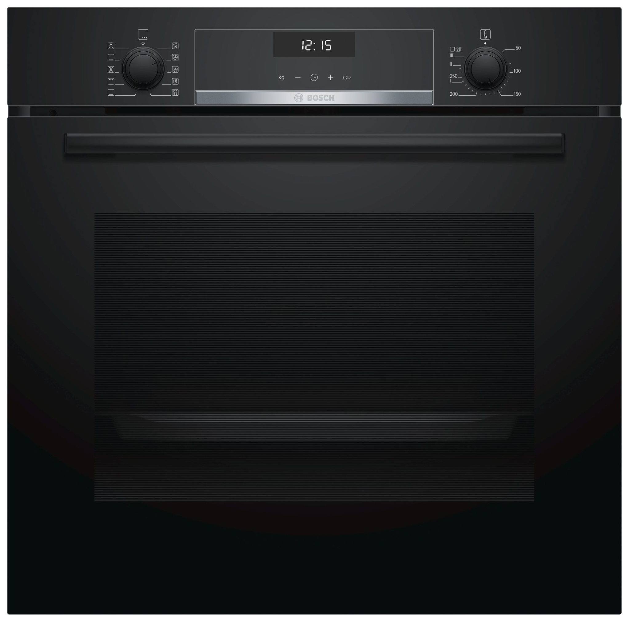 Электрический духовой шкаф BOSCH HBG537NB0R [71 л, традиционная, гриль, конвекция, сенсор, дисплей, черный]