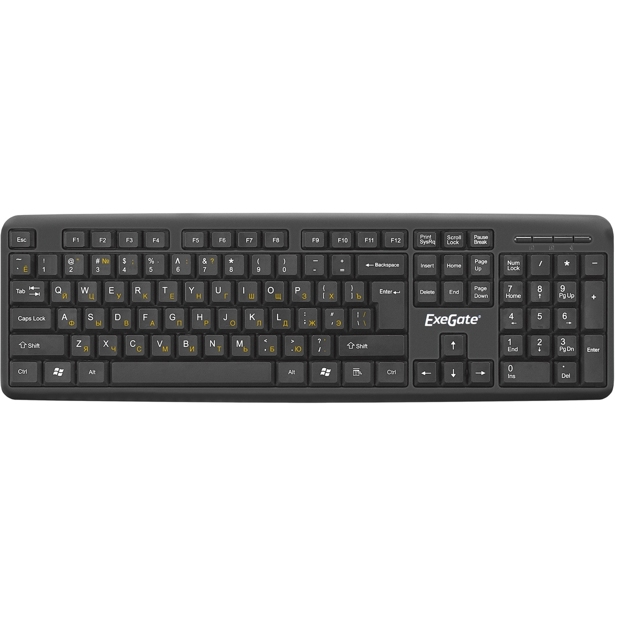 Клавиатура + мышь Exegate MK120, USB, черный (EX286204RUS)