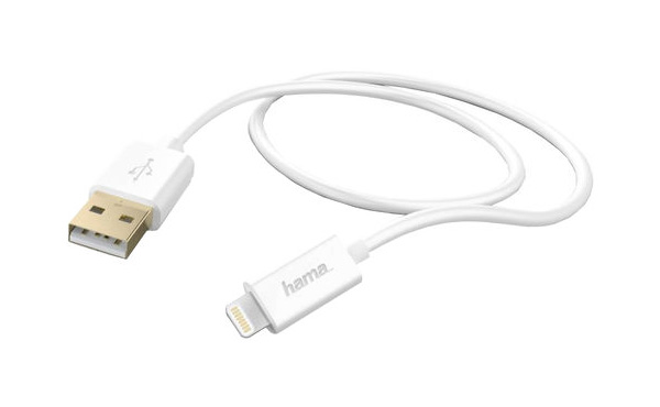 Кабель Hama GoldMFi 00173640 USB (m)-Lightning (m) 1.5м белый