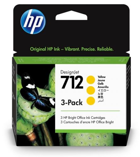 Картридж струйный HP 712 3ED79A желтый x3упак. (29мл) для HP DJ Т230/630