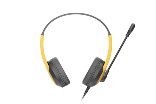 Наушники с микрофоном A4Tech Fstyler FH100U желтый/черный 2м накладные USB оголовье (FH100U (BUMBLEBEE))