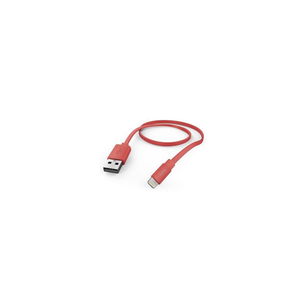 Кабель Hama Flat 00173645 USB (m)-Lightning (m) 1.2м розовый плоский