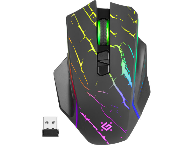 Мышь беспроводная Defender Uran GM-503, 3200dpi, оптическая светодиодная, USB, черный (52503)