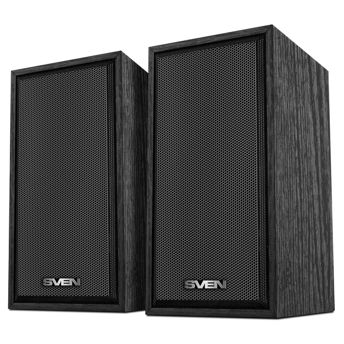 Акустическая система SVEN SPS-509 Колонки 2.0, 6 ватт, USB-питание, jack 3.5, дерево, черный