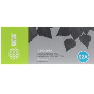Картридж лазерный Cactus CS-C4092A C4092A черный (2500стр.) для HP LJ 1100/3200/3220