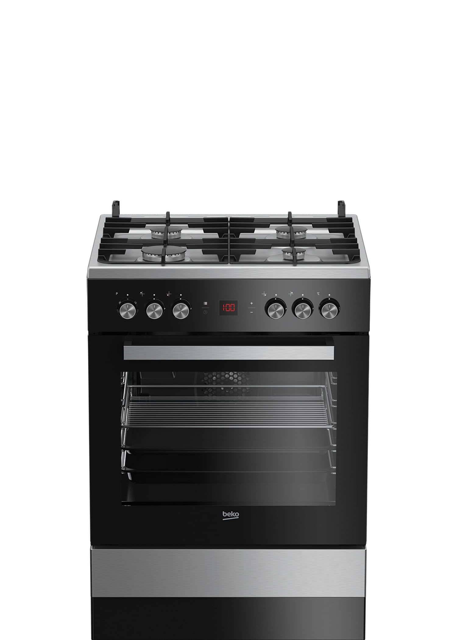 Комбинированная плита Beko FSM 62530 DXMS, черный