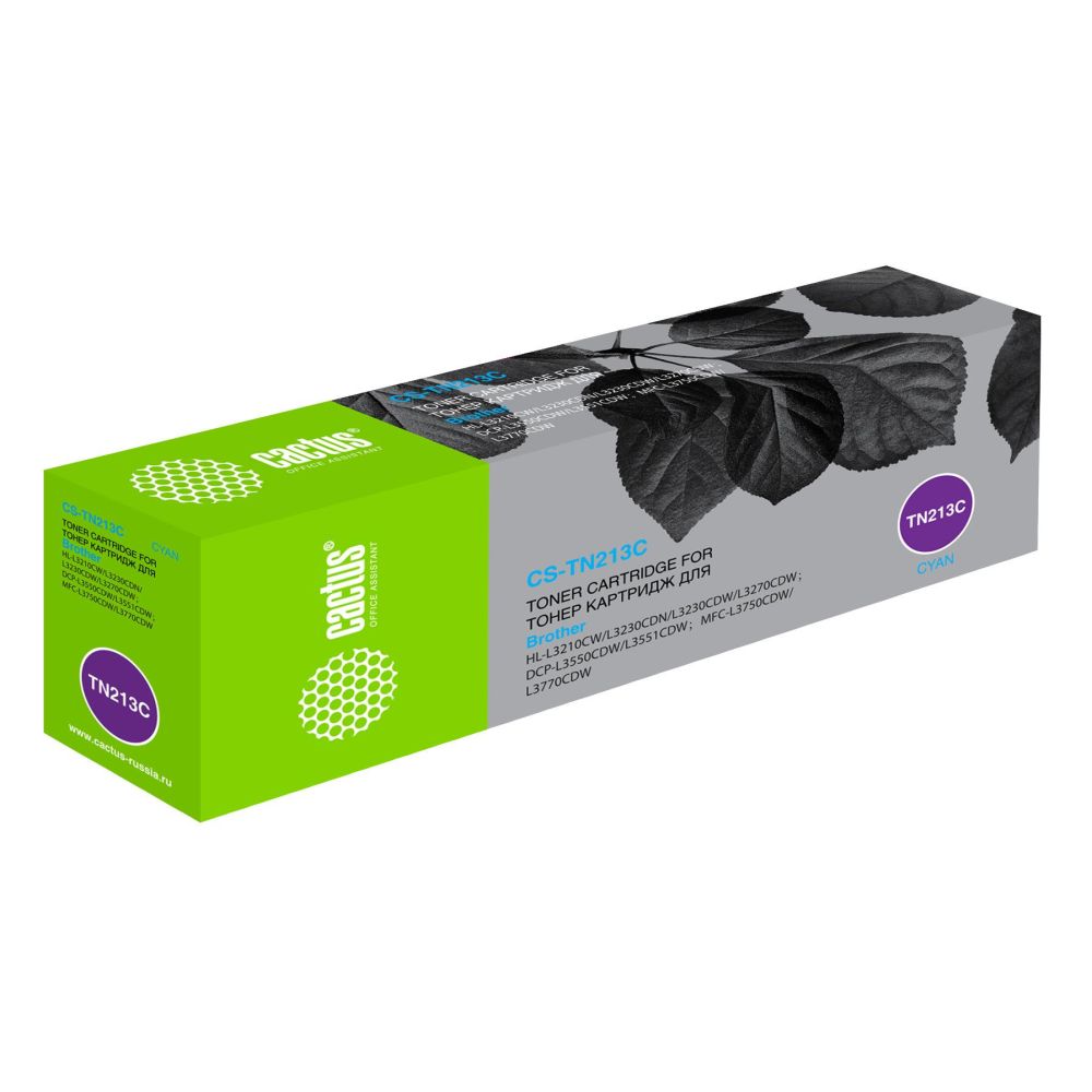 Картридж лазерный Cactus CS-TN213C TN-213C голубой (1400стр.) для Brother HL 3230/DCP3550/MFC3770