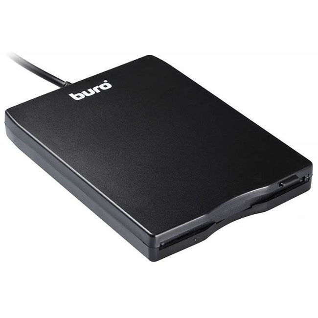 Дисковод USB 3.5" Buro BUM-USB FDD 1.44Mb внешний черный