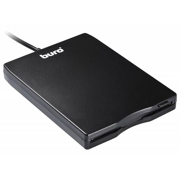 Дисковод USB 3.5" Buro BUM-USB FDD 1.44Mb внешний черный
