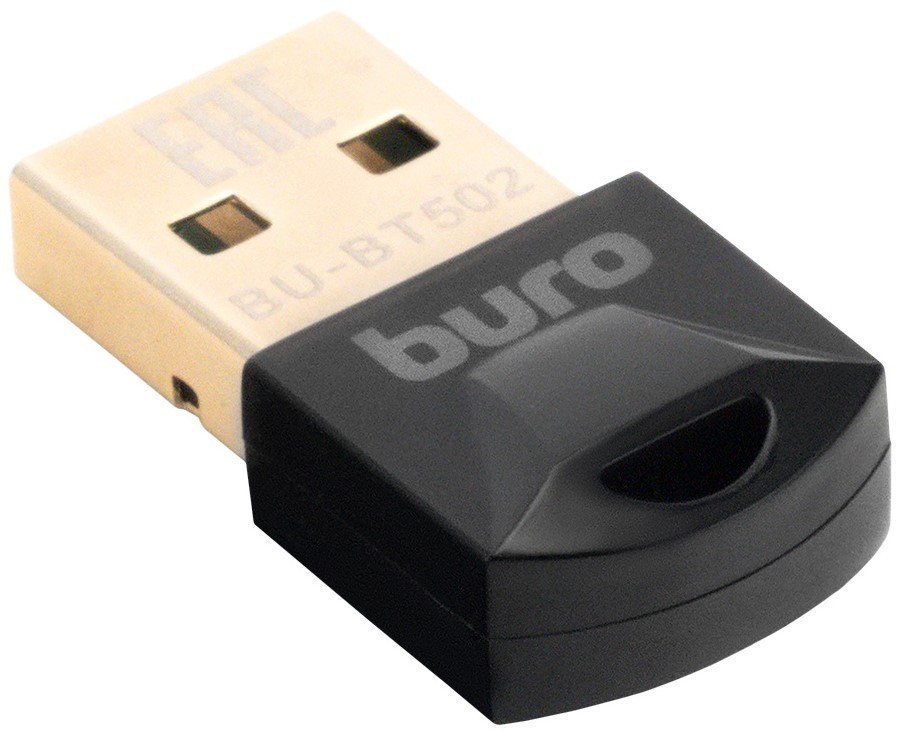 Адаптер USB Buro BU-BT502 BT5.0+EDR class 1.5 20м черный