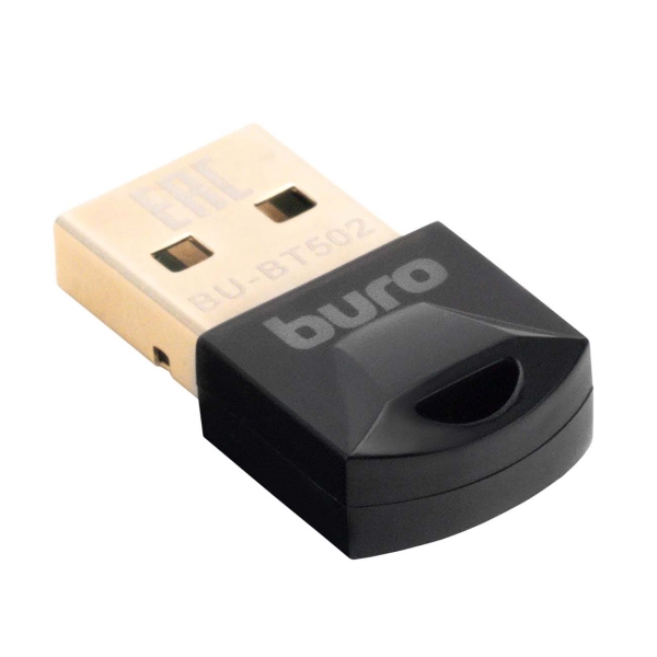 Адаптер USB Buro BU-BT502 BT5.0+EDR class 1.5 20м черный