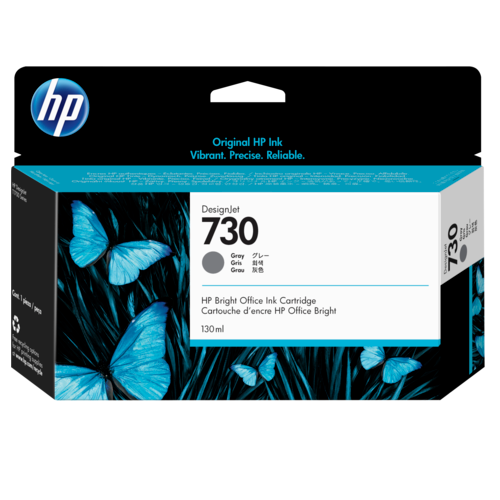 Картридж струйный HP 730 P2V66A серый (130мл) для HP DJ T1700