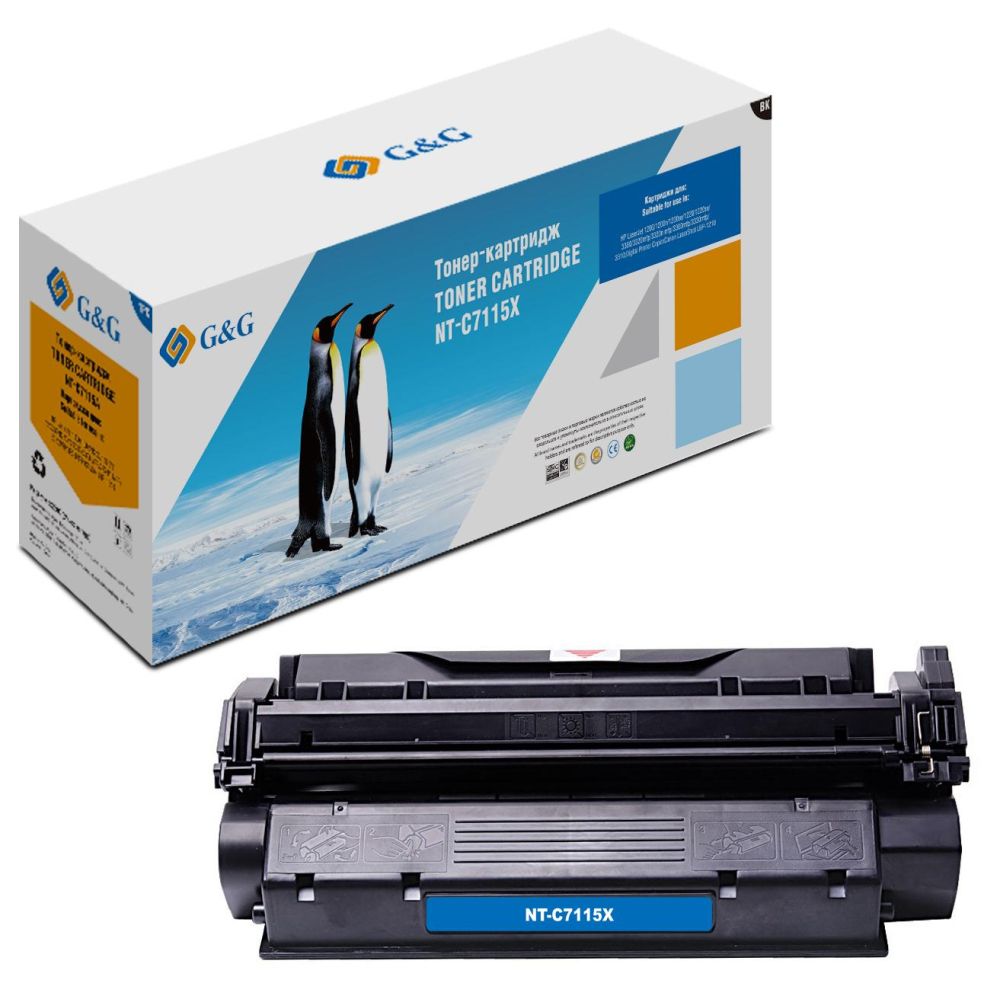 Картридж лазерный G&G NT-C7115X черный (3500стр.) для HP LJ 1000/1005/1200/1220/3380