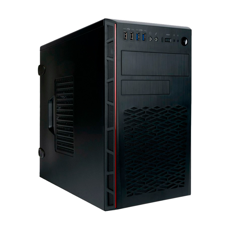 Корпус Mini Tower InWin EMR065 500W RB-S500HQ70  U3.0*2+U2.0*2  A(HD) +intrusion switch mATX Black