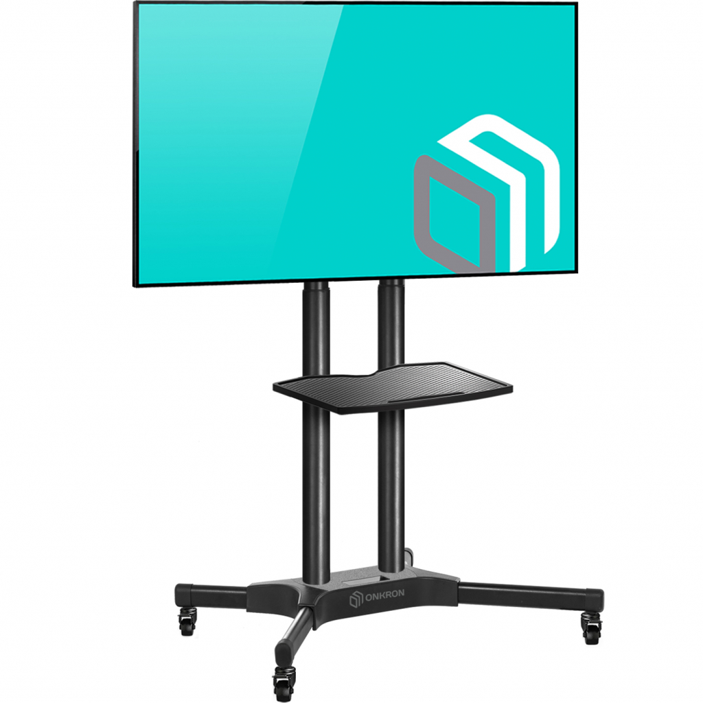 Подставка для телевизора Onkron TS1351 черный 32"-65" макс.50кг напольный мобильный