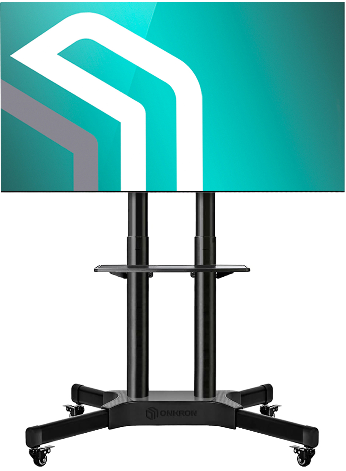 Подставка для телевизора Onkron TS1351 черный 32"-65" макс.50кг напольный мобильный