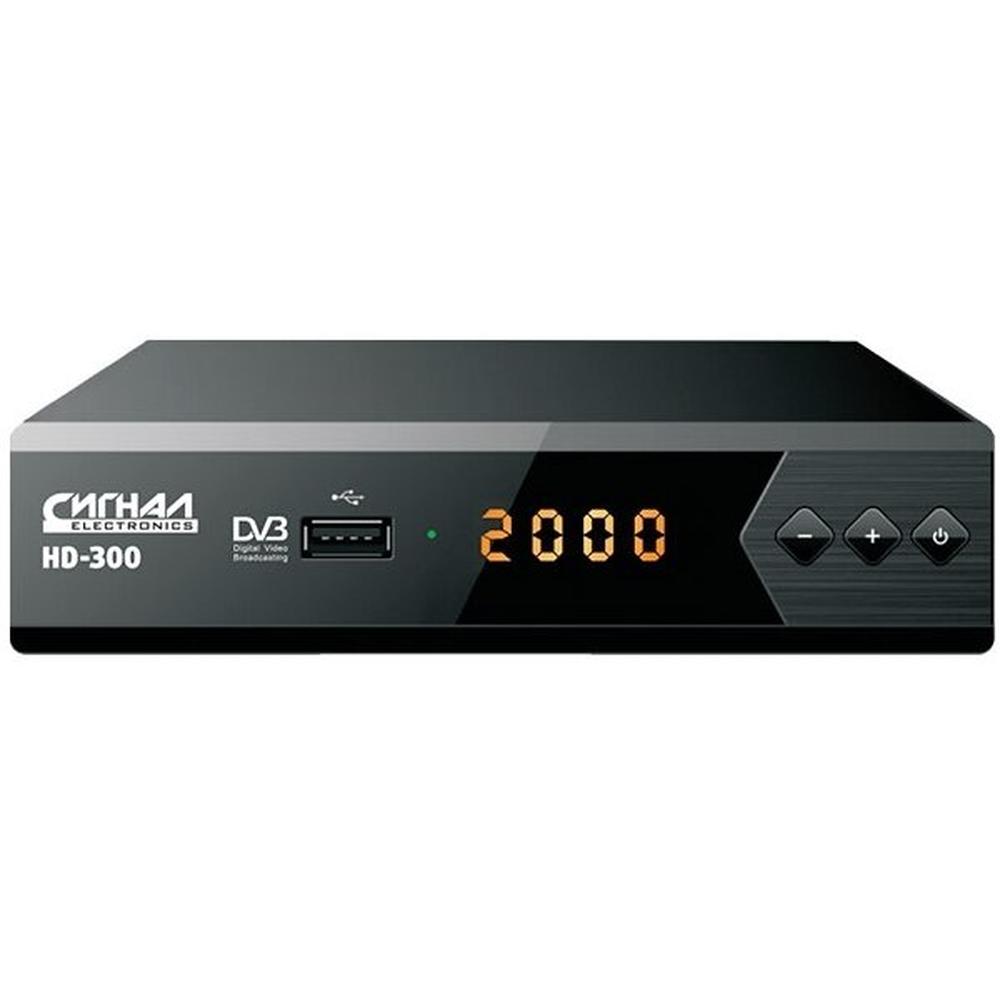 Ресивер DVB-T2 Сигнал HD-300 черный