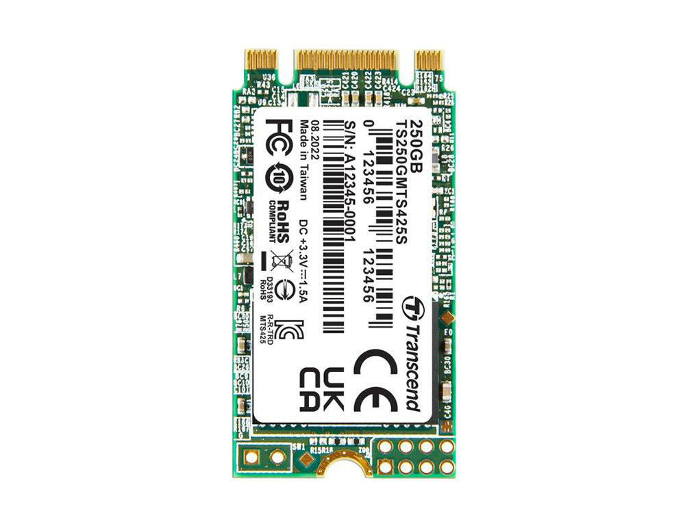 Накопитель SSD Transcend SATA III 250Gb TS250GMTS425S 425S M.2 2242 0.3 DWPD