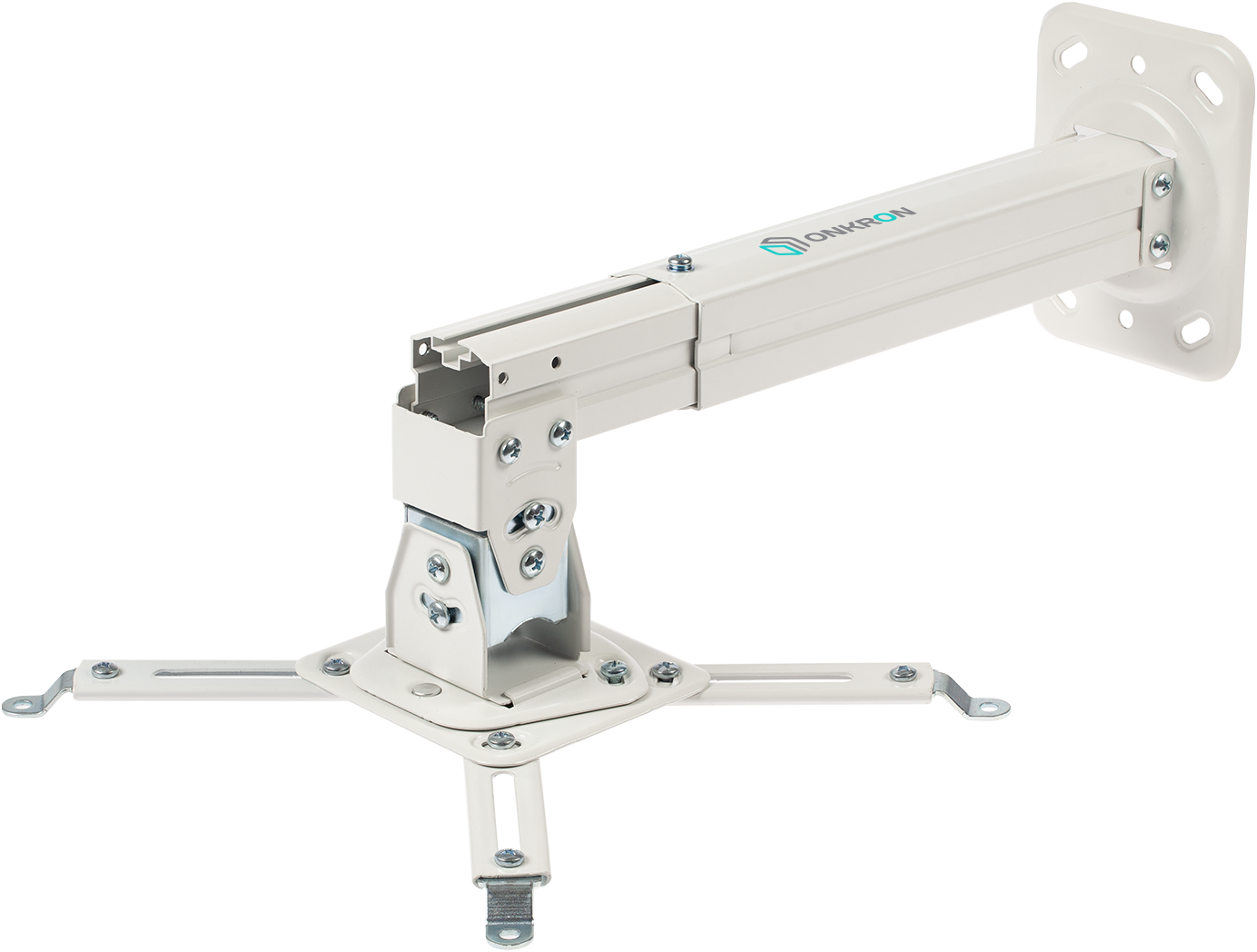 Кронштейн для проектора Onkron K5A белый макс.10кг потолочный поворотно-выдвижной и наклонный