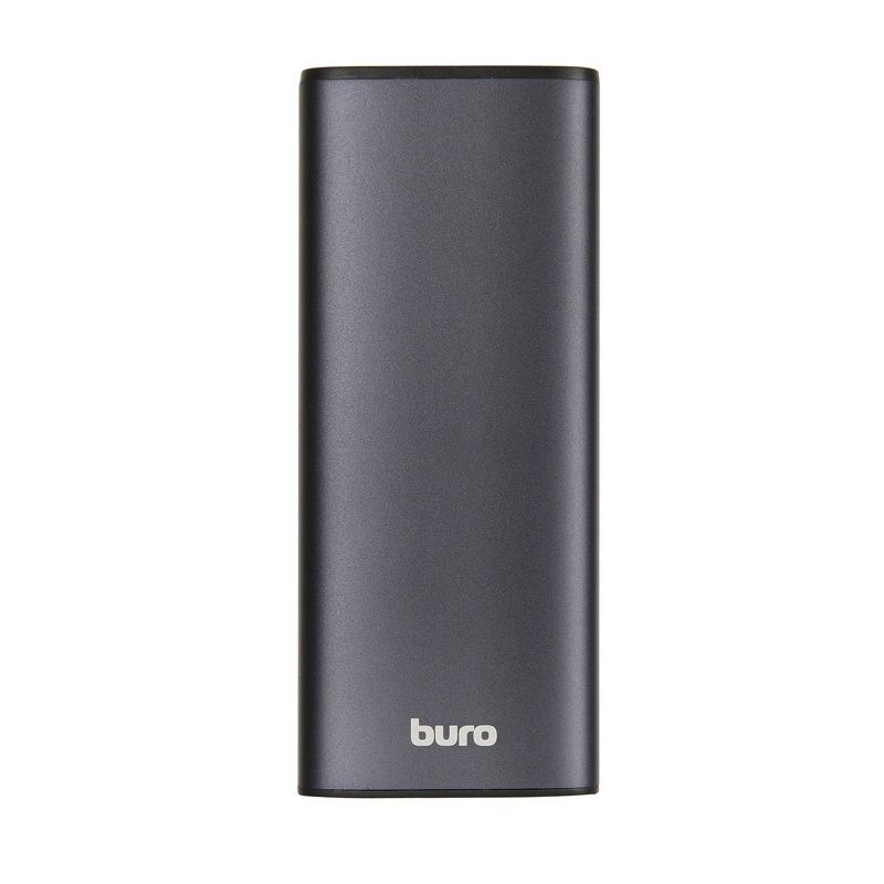 Мобильный аккумулятор Buro RB-10000-QC 10000mAh Quick Charge 3.0, Power Delivery 18W 3A серебристый