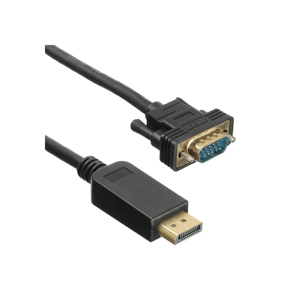 Кабель аудио-видео Buro 1.1v DisplayPort (m)/VGA (m) 3м. позолоч.конт. черный (BHP DPP_VGA-3)