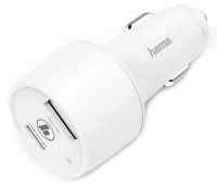 Автомобильное зар./устр. Hama H-183322 3A (PD+QC) USB/USB Type-C универсальное белый (00183322)