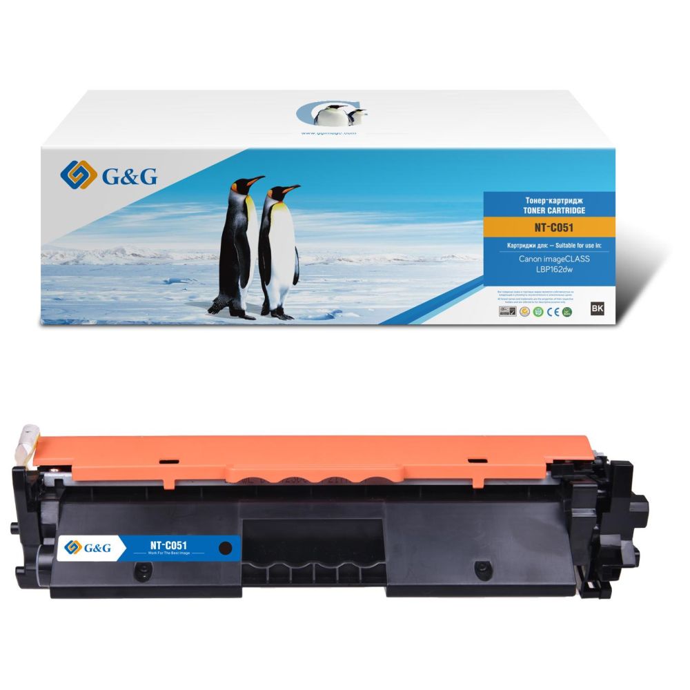 Картридж лазерный G&G NT-C051 черный (1700стр.) для Canon LBP 162dw/MF 264dw/267dw/269dw
