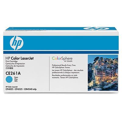 Картридж лазерный HP 648A CE261A голубой (11000стр.) для HP CLJ CP4525