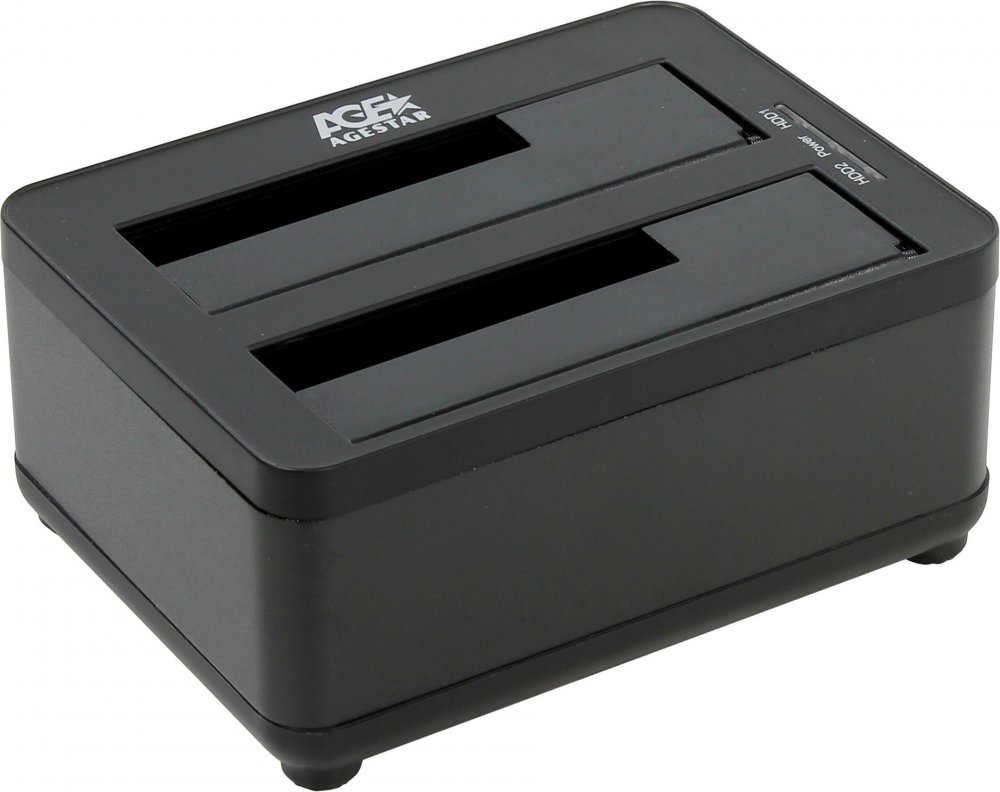 Док-станция для HDD AgeStar 3UBT8 SATA III USB3.0 пластик/алюминий черный 2