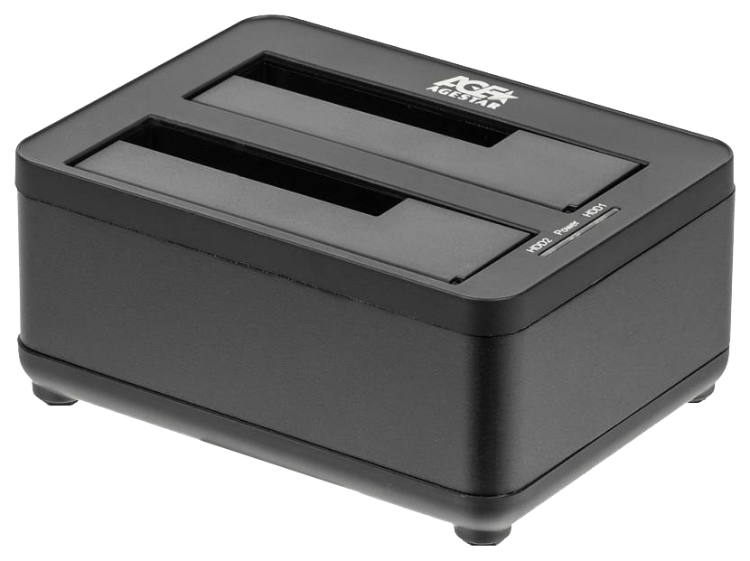 Док-станция для HDD AgeStar 3UBT8 SATA III USB3.0 пластик/алюминий черный 2