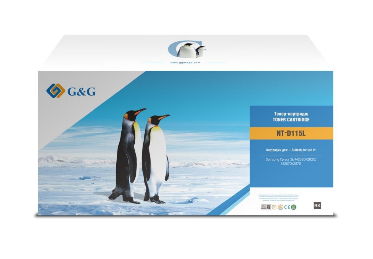 Картридж лазерный G&G NT-D115L черный (3000стр.) для Samsung Samsung Xpress SL-M2620/2820/M2670/2870