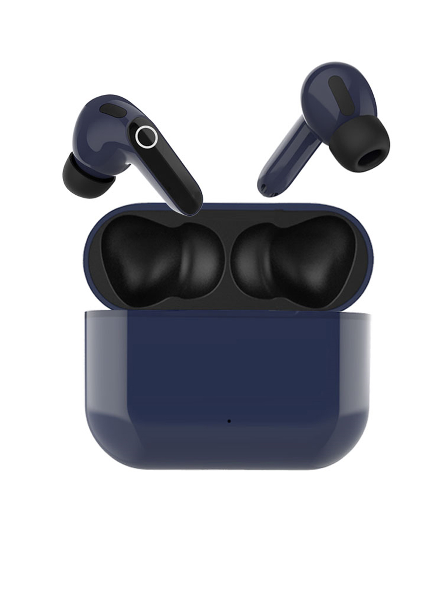 Гарнитура вкладыши Denn TWS039 т.синий беспроводные bluetooth в ушной раковине