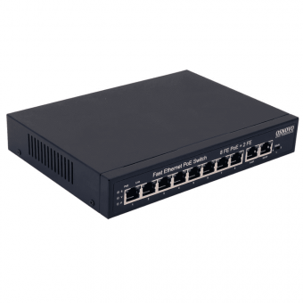 Коммутатор Osnovo SW-21000(120W) 2SFP 8PoE 120W неуправляемый