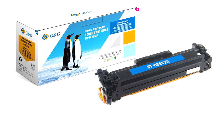 Картридж лазерный G&G NT-CC533A пурпурный (2800стр.) для HP CLJ CP2020/CP2025/CM2320 MFP