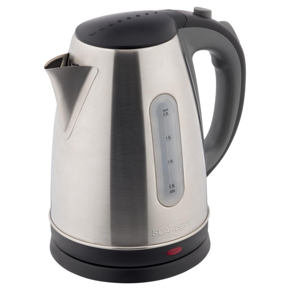 Чайник электрический Scarlett SC-EK21S97 2л. 2200Вт черный/серый (корпус: нержавеющая сталь)