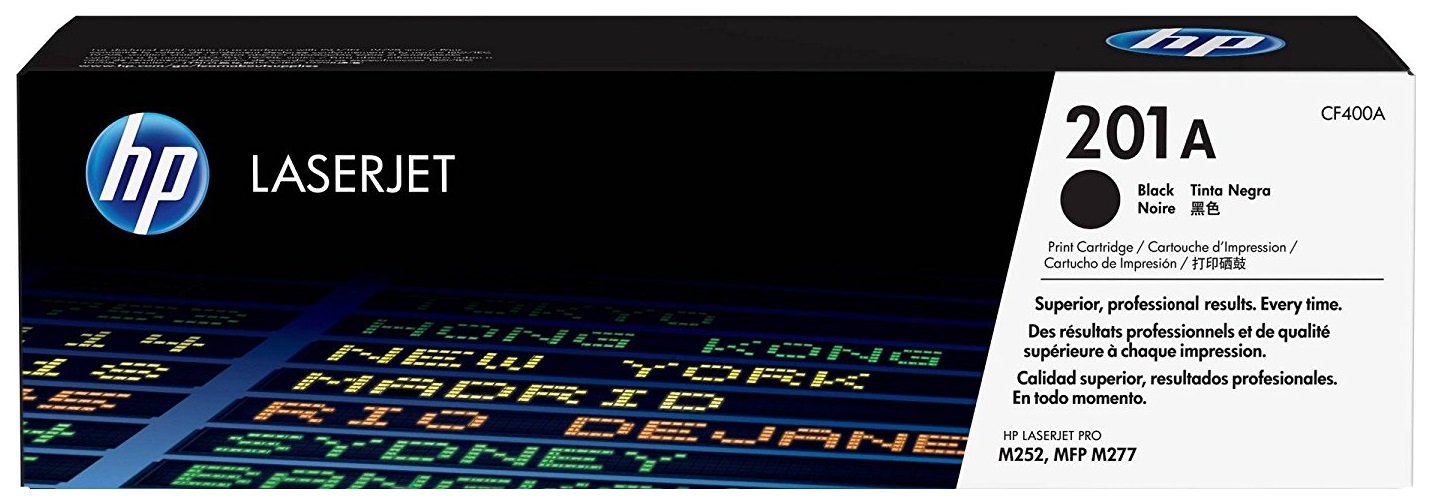Картридж лазерный HP 201A CF400A черный (1500стр.) для HP CLJ Pro M252/M277
