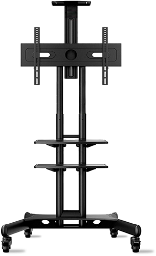 Подставка для телевизора Onkron TS1552 черный 40"-70" макс.60.5кг напольный мобильный