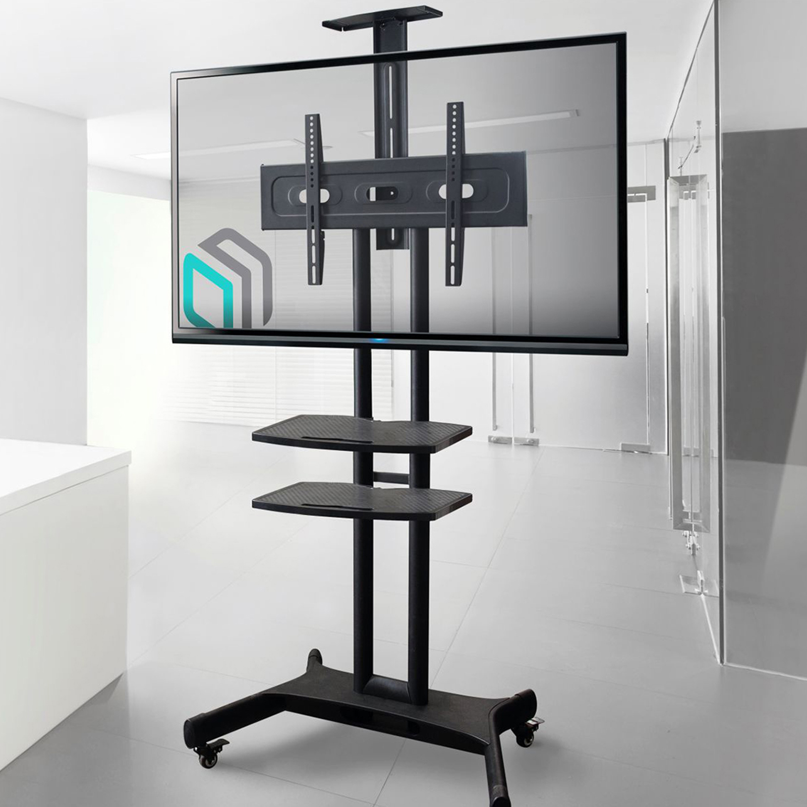 Подставка для телевизора Onkron TS1552 черный 40"-70" макс.60.5кг напольный мобильный