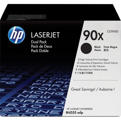 Картридж лазерный HP 90X CE390XD черный x2упак. (48000стр.) для HP LJ M4555/M602/M603