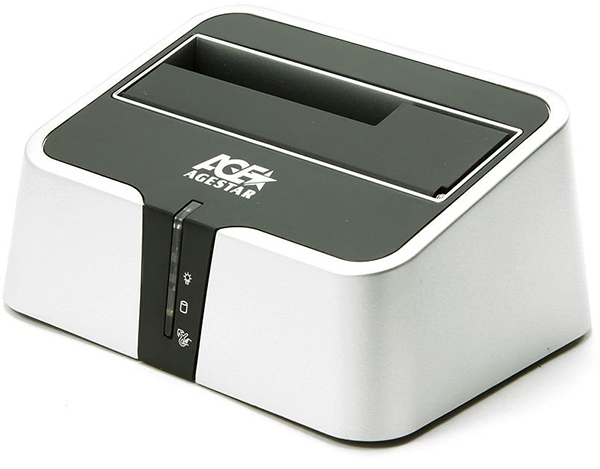 Док-станция для HDD AgeStar 3UBT2 SATA USB3.0 пластик серебристый 1