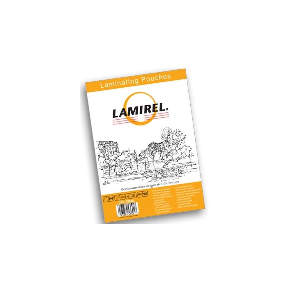 Пленка для ламинирования Fellowes 100мкм A4 (100шт) глянцевая Lamirel (LA-78658)