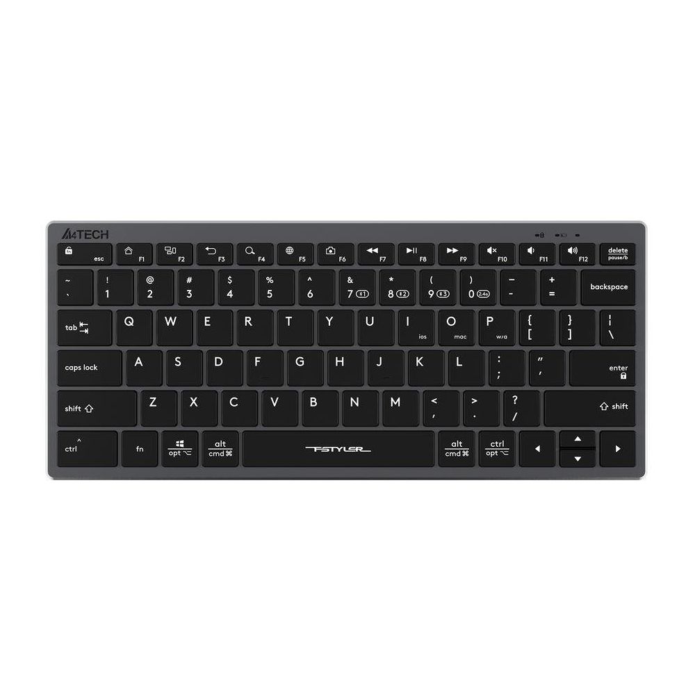 Клавиатура A4Tech Fstyler FBX51C серый USB беспроводная BT/Radio slim Multimedia (FBX51C GREY)