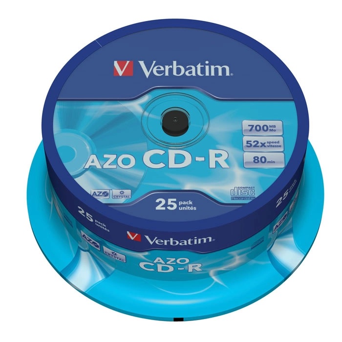 Диск CD-R Verbatim 700Mb 52x Cake Box (25шт) (43352)