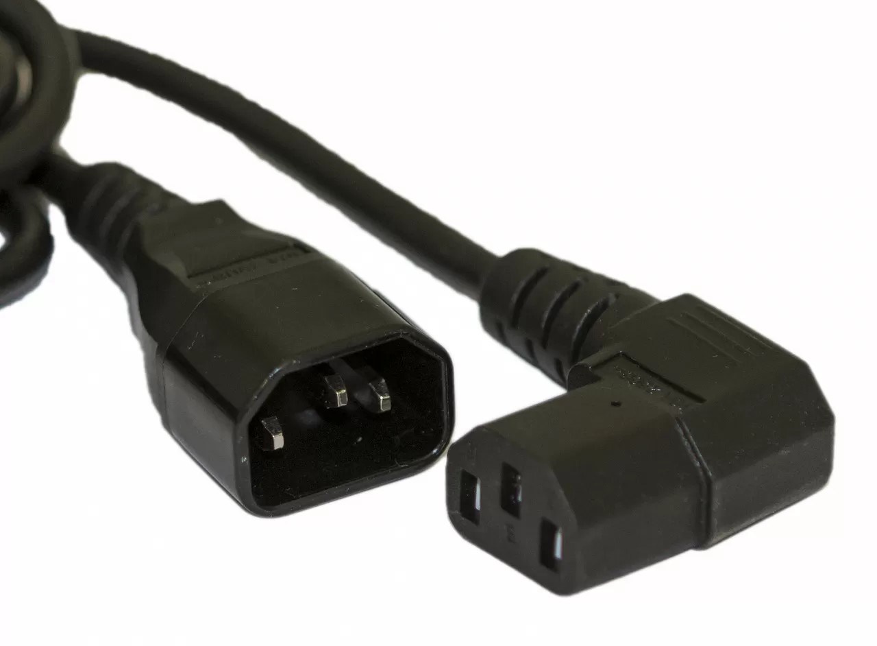 Шнур питания Hyperline PWC-IEC13A-IEC14-3.0-BK C13-С14 проводник.:3x1.0мм2 3м 10А (упак.:1шт) черный