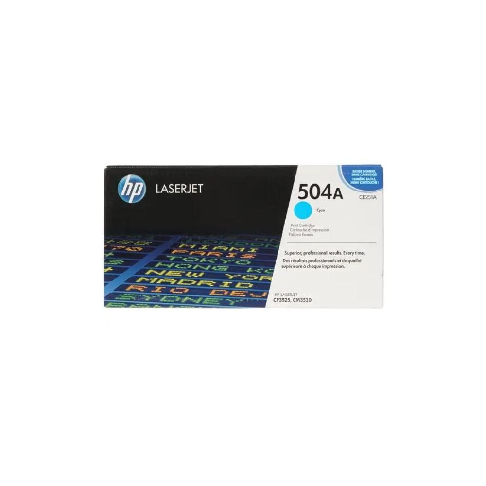 Картридж лазерный HP 504A CE251A голубой (7000стр.) для HP CM3530/CP3525