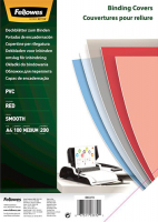 Обложки для переплёта Fellowes A4 200мкм красный (100шт) CRC-53771 (FS-53772)